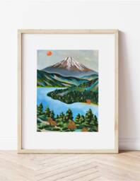 Mt. Fuji Wall Art, Art Print, Japan, Tokyo, Travel - thumbnail 1