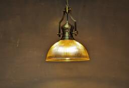 Glass Pendant Light Brass, Farmhouse Lighting