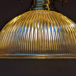 Glass Pendant Light Brass, Farmhouse Lighting - thumbnail 4