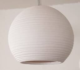 5 Porcelain Pendant Lights Carved Ball Hanging Lamp - thumbnail 3