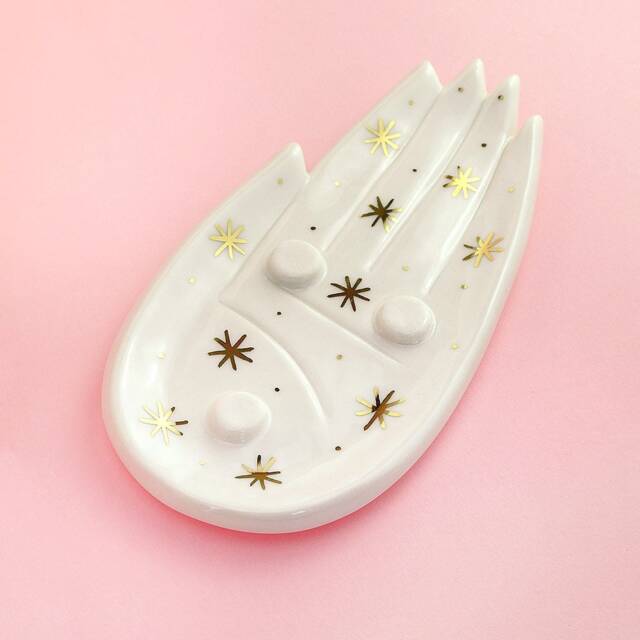 Celestial Palm Soap Dish, Goddess Hand, Witchy Home Decor - image 1