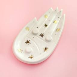 Celestial Palm Soap Dish, Goddess Hand, Witchy Home Decor - thumbnail 1