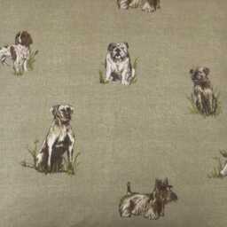 Christmas Gifts Fryett's Terrier Dogs Throw Pillow Cover Country Linen, 24 - thumbnail 2