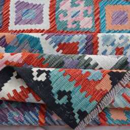 10x17 Oversized Kilim Area Rug Afghan Hand Woven Boho Large Wool Rug, Living Room Bedroom Dining Table Carpet, Flatweave Kilim Rug - thumbnail 4