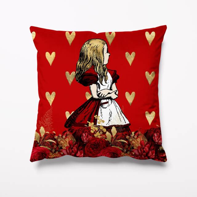 Alice in Wonderland Garden Cushion - Waterproof Outdoor Water Resistant Cushions Pillows 18 - image 1