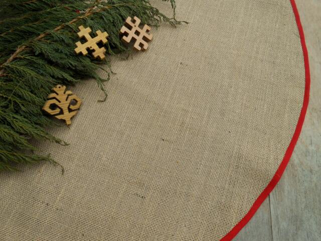 Tree Skirt Burlap Christmas Rustic Decorations Decor Country - image 1