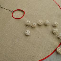 Tree Skirt Burlap Christmas Rustic Decorations Decor Country - thumbnail 3