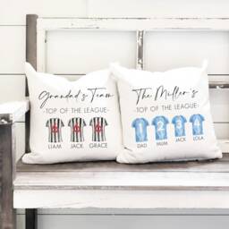 Personalised Father's Day Cushion - Grandad Gift Best Dad Football First Gifts - thumbnail 1