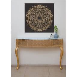 Black Mandala . Professional Printing - Unframed 40x40cm - 15''x15'' 20x20cm - 7.5''x7.5'' Modern Art Chay Chen - thumbnail 4