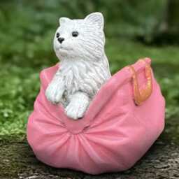 Concrete Cat in Bag Planter Stone Flower Pot Decor Cement Kitty Garden Figure Handmade Animal Ornament Cat Lover Gift Yard Plant - thumbnail 4