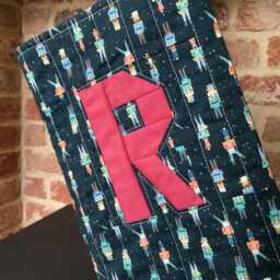 Personalised Quilted Christmas Stocking - Toy Soldier Print - thumbnail 3
