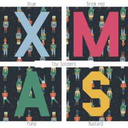 Personalised Quilted Christmas Stocking - Toy Soldier Print - thumbnail 2