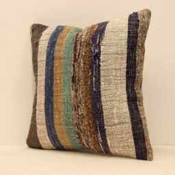 16x16 Home Kilim Pillow Cover Handmade Home Living Design Boho Vintage Rustic Throw Pillov Covers Old Cushion 4Kf-264 - thumbnail 3