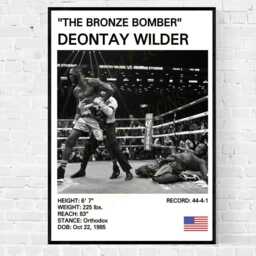 Deontay Wilder Boxing Poster The Bronze Bomber Art Print - thumbnail 3