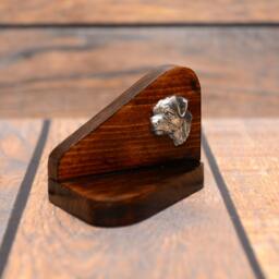 Border Terrier - Wooden Candlestick With Dog, Souvenir, Decoration, Limited Edition, Collection - thumbnail 3