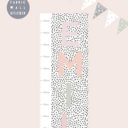 Personalized Rainbow Height Chart Wall Decal Nursery Growth - thumbnail 2