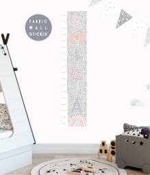 Personalized Rainbow Height Chart Wall Decal Nursery Growth
