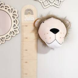 Rainbow Growth Chart For Kids, Personalized Chart, Height Ruler, Wooden Wall Decor, Nursery Decor Baby Girl - thumbnail 2