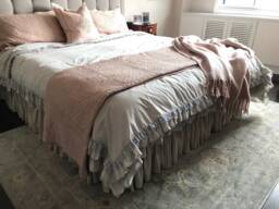 Ruffle Duvet Cover Cotton Lace Ruffled Queen King Bridal Shabby Chic Bedding Nurdanceyiz