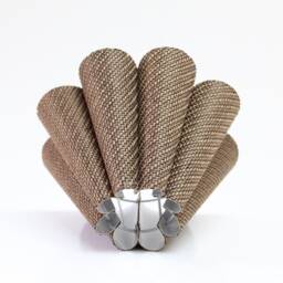 Handmade Burlap Skirt Lampshade Brown Acrylic For Home Lighting-31# - thumbnail 3