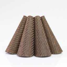 Handmade Burlap Skirt Lampshade Brown Acrylic For Home Lighting-31#