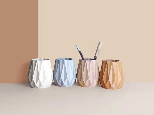 Pencil Potdesk Organizer Made With Recycled Materials, Idea For Office Accessories, Storage & Decoration, Scandinavian Design, Gift Home - image 1