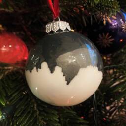 Landscape Pattern Christmas Bauble - thumbnail 1
