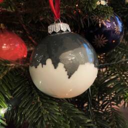 Landscape Pattern Christmas Bauble - thumbnail 4