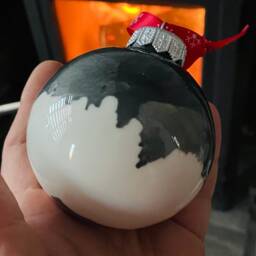 Landscape Pattern Christmas Bauble - thumbnail 2