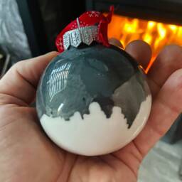 Landscape Pattern Christmas Bauble - thumbnail 3