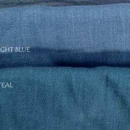White Linen Cafe Curtain Softened Window Valance - thumbnail 4