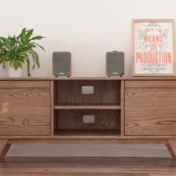 Tv Unit - Whisky -- Media, Hi-Fi Stand, Sideboard Handmade 100% Solid Oak - thumbnail 2