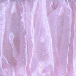 "Shell Pink Silk Shantung Christmas Stocking-""Anna" - thumbnail 2