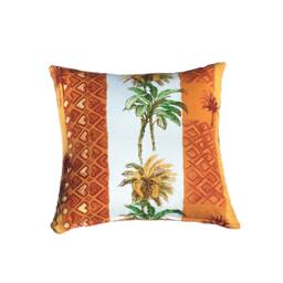 Palm Tree Pillow Cover - Orange, Brown, Yellow & Green