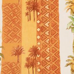 Palm Tree Pillow Cover - Orange, Brown, Yellow & Green - thumbnail 2