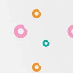 Donut Wall Decal Pattern Kids Room Donuts Wall Sticker Living Bedroom Wallpaper Vinyl Decals Stickers Home Decor - thumbnail 2