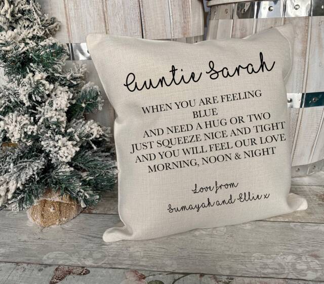 Auntie Gifts, Gifts For Auntie, Birthday Present, Gift From Niece, Cushion, Aunt, Custom Aunty - image 1