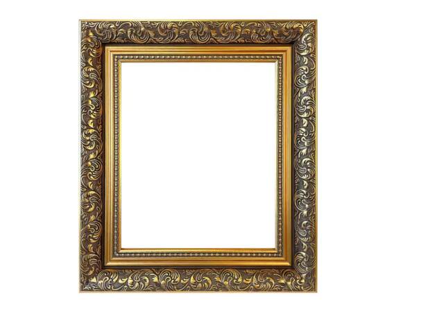 Ornate Dahlia Gold Picture Frame A5 Modern Home Decor - image 1