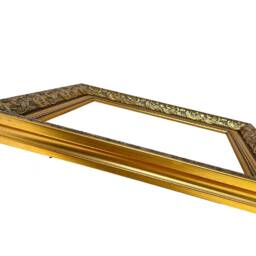 Ornate Dahlia Gold Picture Frame A5 Modern Home Decor - thumbnail 3