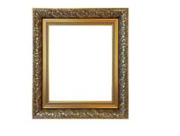 Ornate Dahlia Gold Picture Frame A5 Modern Home Decor