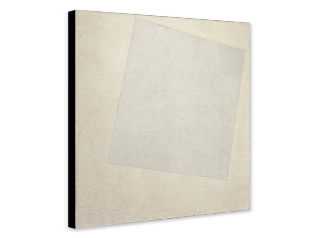 Kazimir Malevich White On 1918 - Framed Canvas Print - image 1