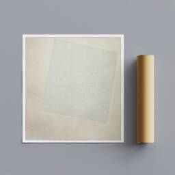 Kazimir Malevich White On 1918 - Framed Canvas Print - thumbnail 3