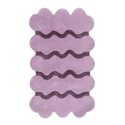 Sculpted Edge Hand Tufted Rug, Wavy Wool Area Rug Irregular Shape - thumbnail 3