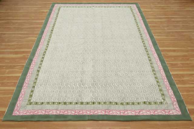 Handmade Block Printed Cotton Area Rug Boho Hallway Runner - image 1
