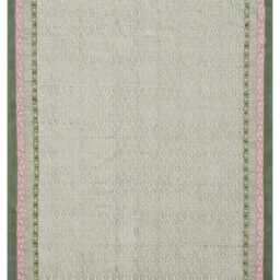Handmade Block Printed Cotton Area Rug Boho Hallway Runner - thumbnail 2
