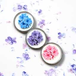 3D Flower Soy Wax Candle Set Scented Floral Decor, Thank You Gift - thumbnail 3