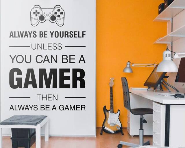 Always A Gamer Wall Decal Video Game Room Decor - image 1