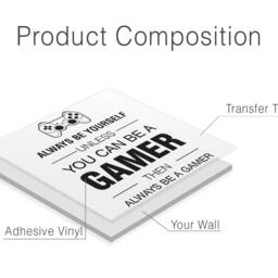 Always A Gamer Wall Decal Video Game Room Decor - thumbnail 4