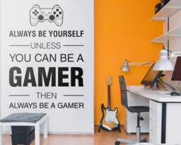 Always A Gamer Wall Decal Video Game Room Decor - thumbnail 1