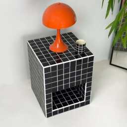 Tiled Nightstand With Drawer, Nitestand L - thumbnail 4